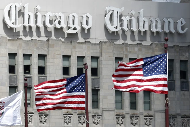 Časopisni založnik Tribune Publishing. FOTO: Jim Young/Reuters