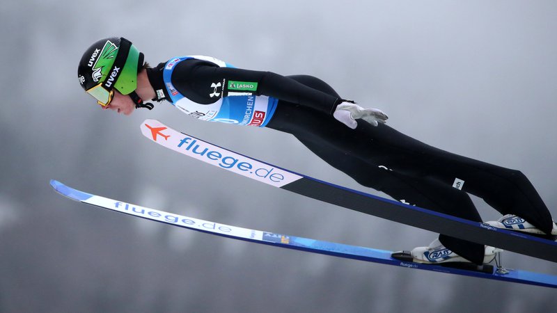 Fotografija: Timi Zajc je bil tudi v kvalifikacijah v Garmisch-Partenkirchnu prepričljivo najboljši Slovenec. FOTO: Reuters
