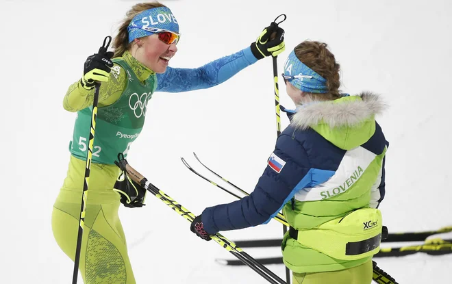 Alenka Čebašek in Anamarija Lampič sta storili korak naprej v primerjavi z Dobbiacom. FOTO: Matej Družnik/Delo