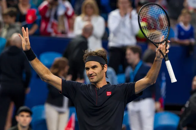Roger Federer je ugnal enega največjih upov tenisa Stefanosa Tsitsipasa. FOTO: AFP