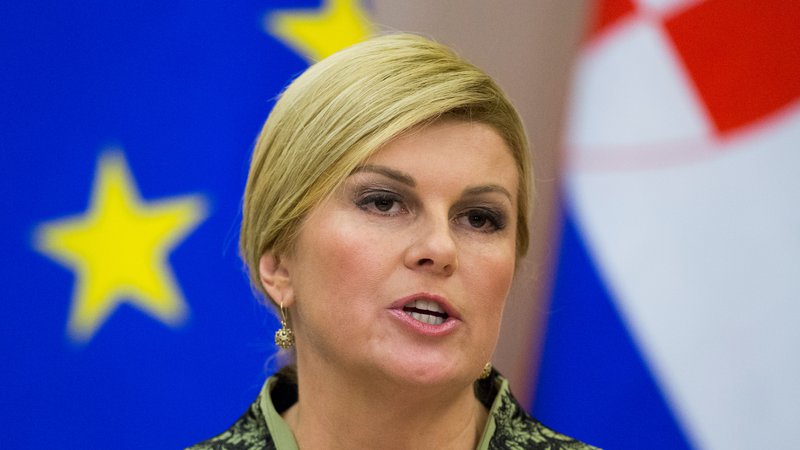 Fotografija: Desnica je imela hrvaško predsednico Kolindo Grabar Kitarović za ikono, zdaj ji obrača hrbet. FOTO: Reuters
