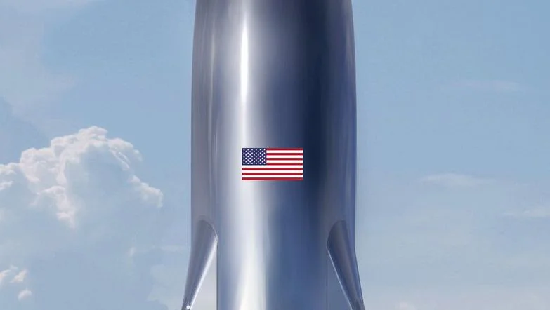 Fotografija: Testno plovilo Starship. FOTO: Elon Musk/SpaceX