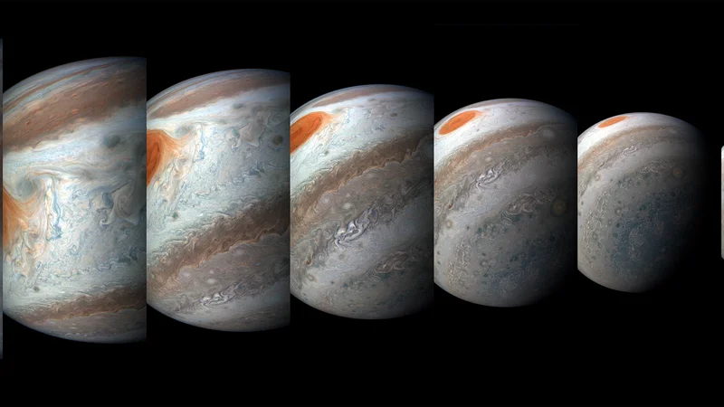 Fotografija: Jupiter. FOTO: NASA/JPL-Caltech/SwRI/MSSS/Gerald Eichstädt/Seán Doran 