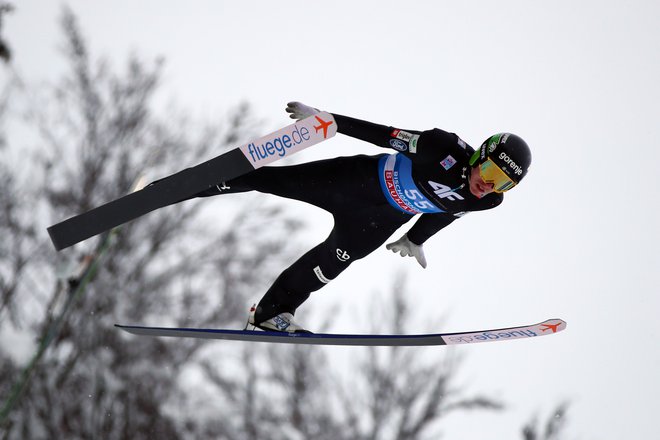 Ski Jumping - Four-hills Ski Jumping Tournament - Bischofshofen, Austria - January 6, 2019 Slovenia's Timi Zajc in action during training REUTERS/Lisi Niesner Foto Lisi Niesner Reuters