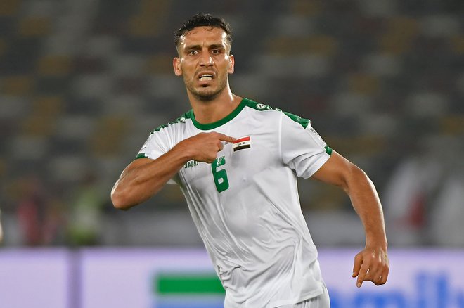 Ali Adnan je Iraku v Združenih arabskih emiratih priigral prve tri točke. FOTO: AFP