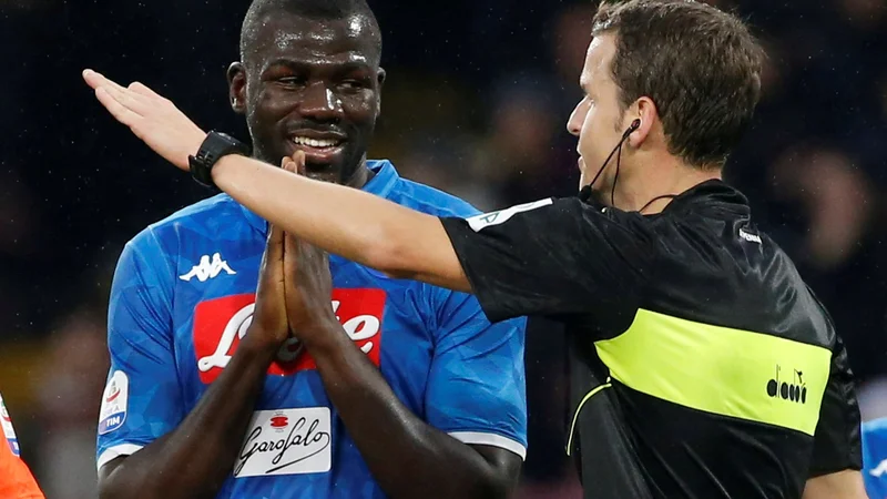 Fotografija: Kalidou Koulibaly je bil žrtev rasističnih opazk. FOTO: Ciro de Luca/Reuters