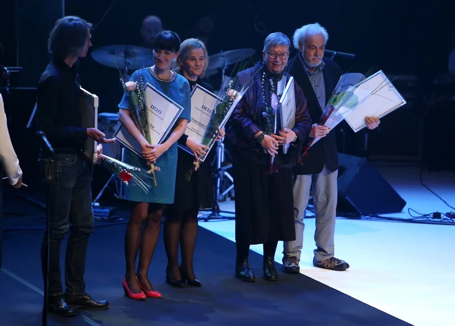 Nagrajeni Delovi novinarji. FOTO: Jože Suhadolnik/Delo