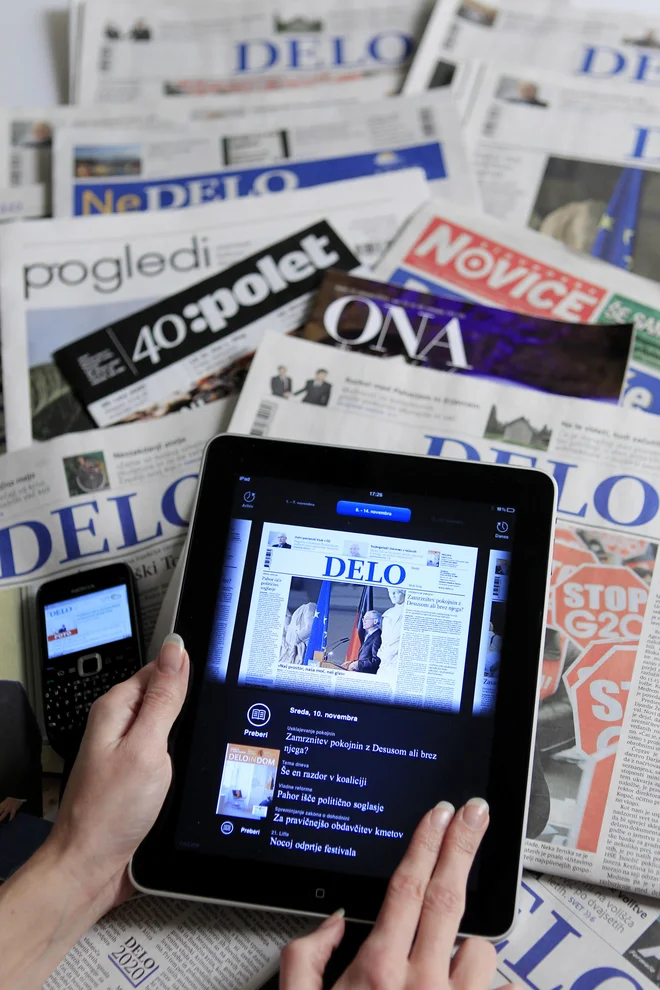 Za zdaj še ni poslovnega modela, ki bi zmogel zagotoviti dovolj prihodkov za digitalne medije. FOTO: Uros Hocevar/Delo