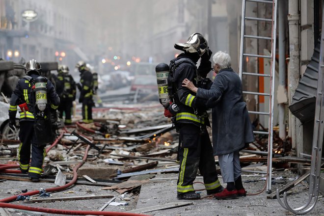 Ekplodiralo je v pekarni. FOTO: Thomas Samson/AFP