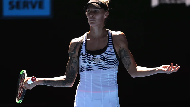 Polona Hercog je drugi nosilki odščipnila le štiri igre. FOTO: Kyung-hoon Kim/Reuters