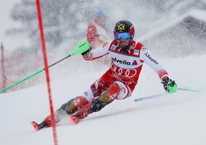 Marcel Hirscher je Adelboden zapustil z dvema rekordoma; 16 stopničkami in devetimi zmagami na enem prizorišču. FOTO: Reuters