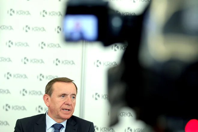 Joe Colarič,predsednik uprave Krka,Novo Mesto Slovenija 19.02.2017
[Krka,tiskovna]