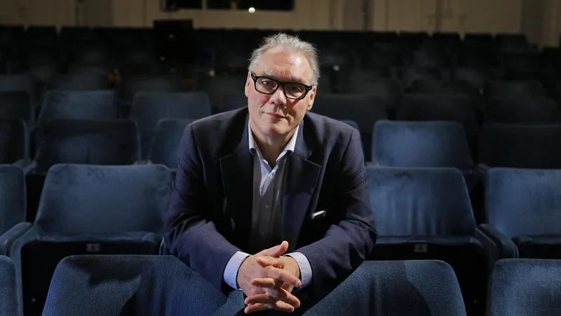 Fotografija: Boris Kobal, sicer direktor Šentjakobskega gledališča, naj bi delo italijanskega avtorja predstavljal kot svoje. FOTO: Jože Suhadolnik/Delo