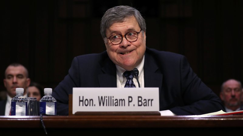 Fotografija: Konservativni pravnik William Barr je zanesljivo opravil zaslišanje za pravosodnega ministra ZDA, a demokratom kljub temu ni pregnal dvomov. FOTO: Reuters