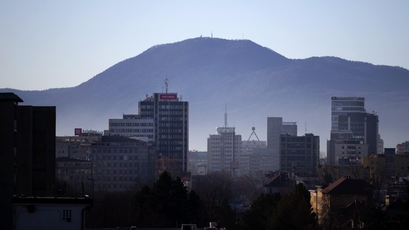 Fotografija: Ljubljanska panorama, 15. januar 2019 [Petrol, Zavarovalnica Triglav, Telekom, Intercontinental, panorame] Foto Matej Družnik