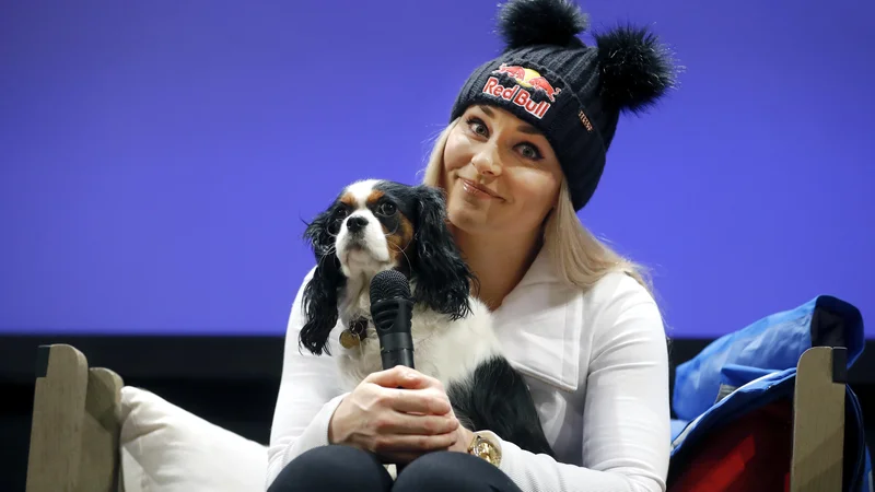 Fotografija: Lindsey Vonn je na novinarski konferenci ob vrnitvi delovala umirjeno, zrelo in premišljeno. FOTO: Matej Družnik/Delo