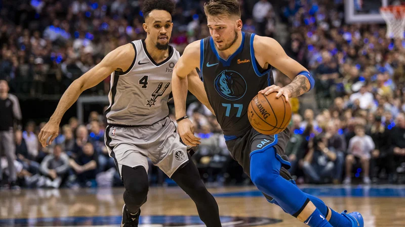 Fotografija: Luka Dončić je v tednu dni prejel nov milijon glasov. FOTO: Jerome Miron/Reuters