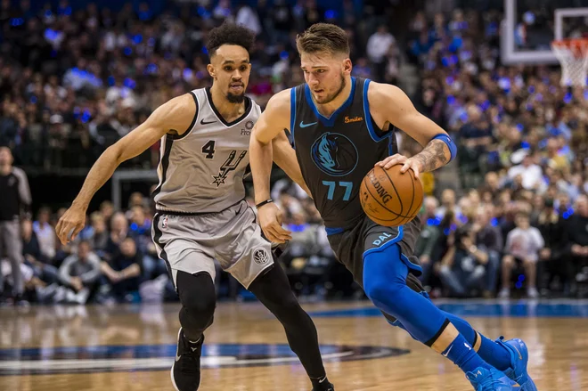 Luka Dončić je v tednu dni prejel nov milijon glasov. FOTO: Jerome Miron/Reuters