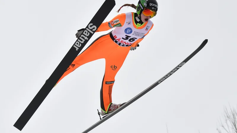 Fotografija: Nika Križnar je obdržala peto mesto po prvi seriji. FOTO: AFP
