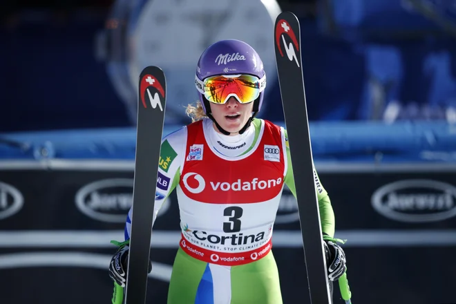 Ilka Štuhec nadaljuje niz odličnih dosežkov. FOTO: Matej Družnik/Delo