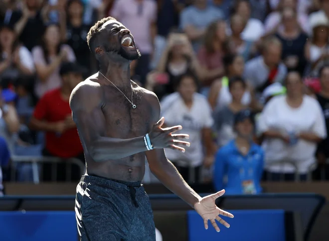 Frances Tiafoe je dosegel rezultat kariere. FOTO: Aly Song/Reuters