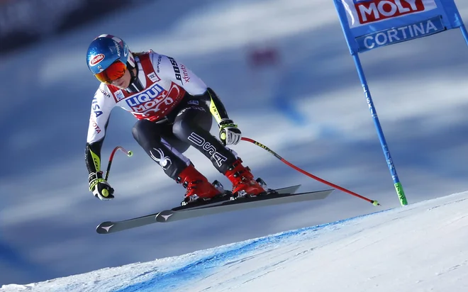Mikaela Shiffrin je zmagala na vseh superveleslalomih te zime, na katerih je nastopila. FOTO: Matej Družnik/Delo