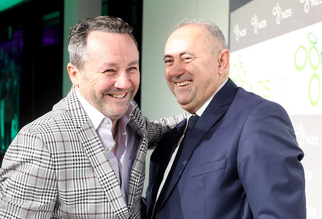 Predsednik Nogometne zveze Slovenije Radenko Mijatović bo v kvalifikacijah za EP leta 2020 trepetal pred prijateljem in novim selektorjem Latvije Slavišo Stojanovićem. FOTO: Tomi Lombar/Delo