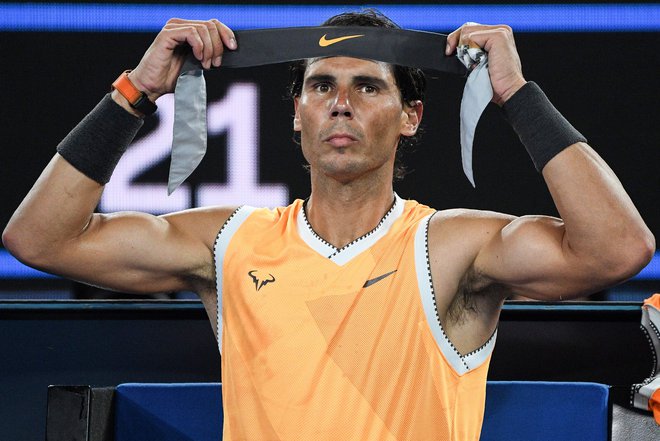 Rafael Nadal letos v Melbournu kaže odlično formo, doslej še ni oddal niza.<br />
FOTO: AFP