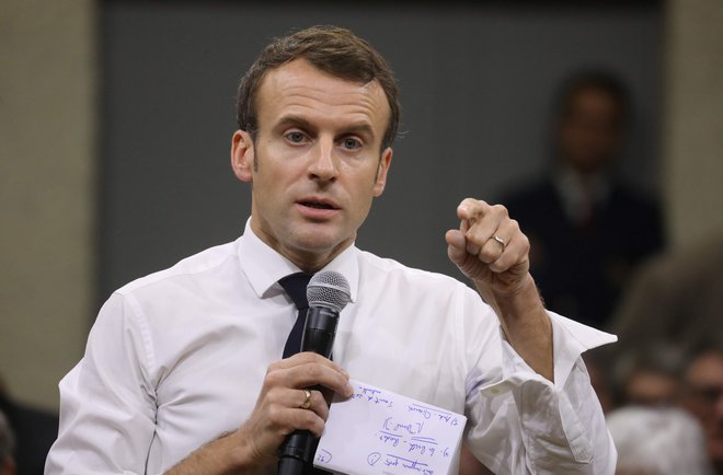 Francoski predsednik Emmanuel Macron. FOTO: Ludovic MARIN / AFP