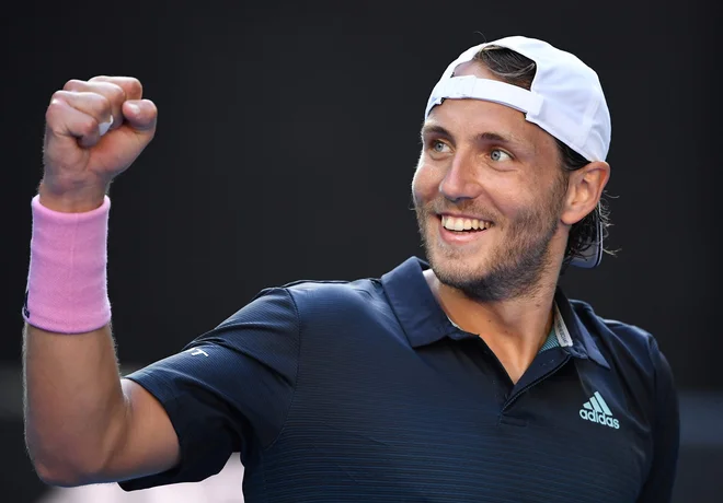 Lucas Pouille je z uvrstitvjo v polfinale prekosil svoja najboljša dosežka na velikih slamih, četrfinale v Parizu in Wimbledonu. FOTO: AFP