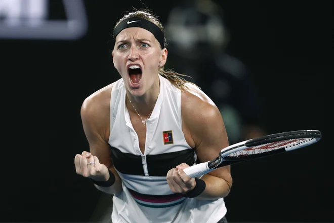 Petra Kvitova na OP Avstralije piše filmski scenarij. FOTO: Reuters