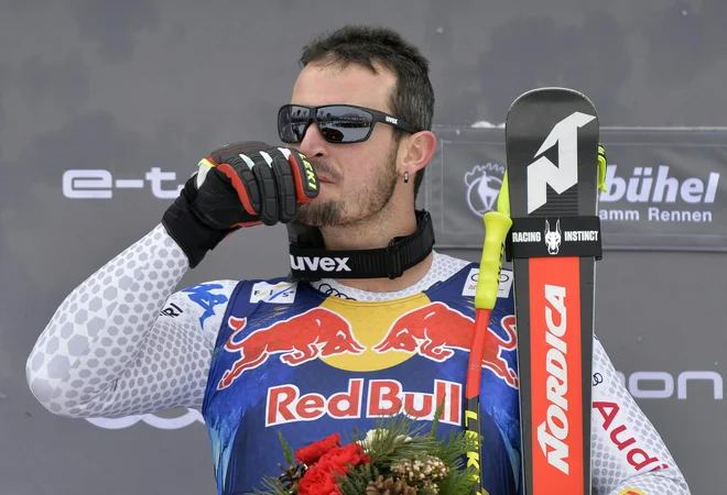 Dominik Paris je še tretjič zmagal na smuku na slovitem Streifu.&nbsp; FOTO: AFP
