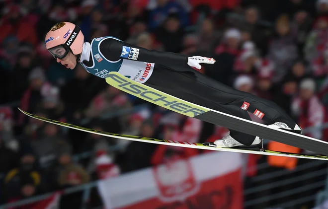 Stefan Kraft je trenutno v odlični formi. FOTO: Janek Skarzynski/AFP