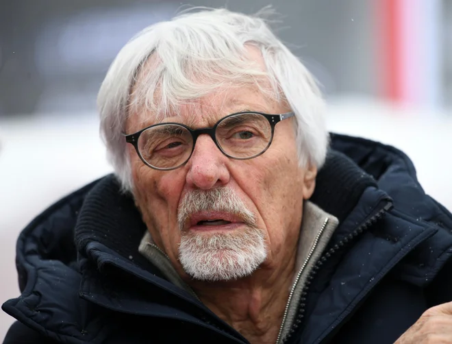 Legenda formule 1 Bernie Ecclestone je redni gost na kitzbühelskih tekmah. FOTO: AFP