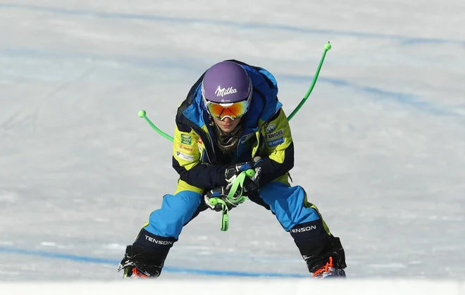 Mariborčanka se bo danes s številko 13 podala na superveleslalom. Jutri bo še smuk. FOTO: Matej Družnik/Delo