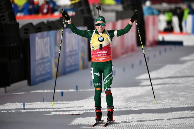 Dorothea Wierer je navdušila gledalce v Anterselvi. FOTO: AFP