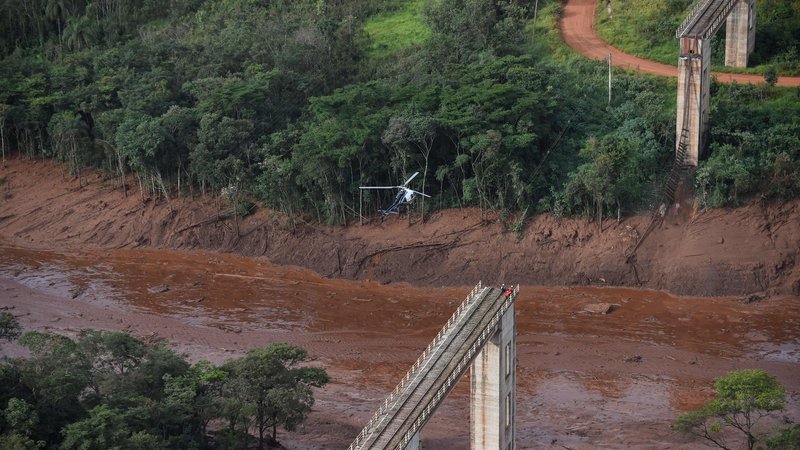 Fotografija: Leta 2015 se je v državi Minas Gerais prav tako zrušil jez, ki je bil v lasti podjetja Vale. FOTO: Douglas Magno/AFP