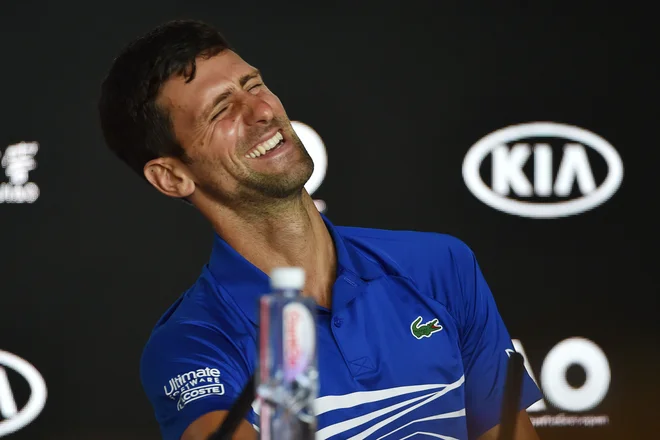 Nole si ni mogel pomagati. FOTO: Paul Crock/AFP