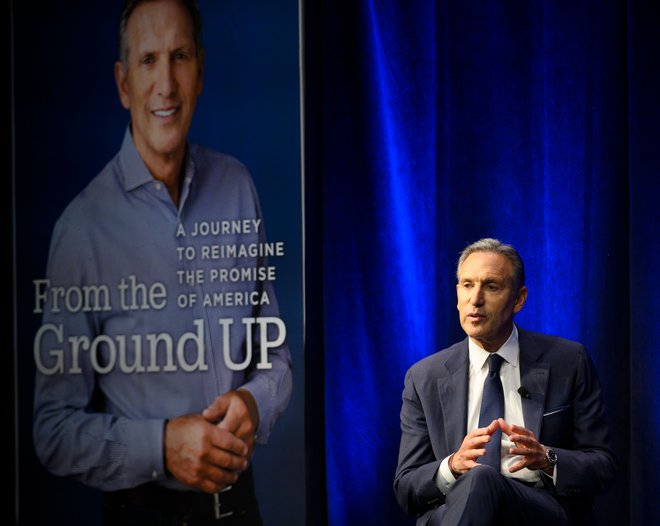 Schultz je ob objavi avtobiografije oznanil tudi svoje nove ambicije, a za zdaj ni požel vsesplošnega navdušenja. FOTO: AFP