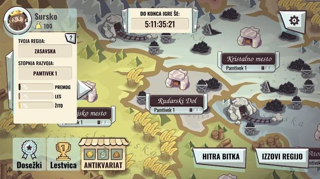 Raziskovalci ene ali različnih regij se v simulaciji pomerijo v poznavanju dejstev. Vir Surs