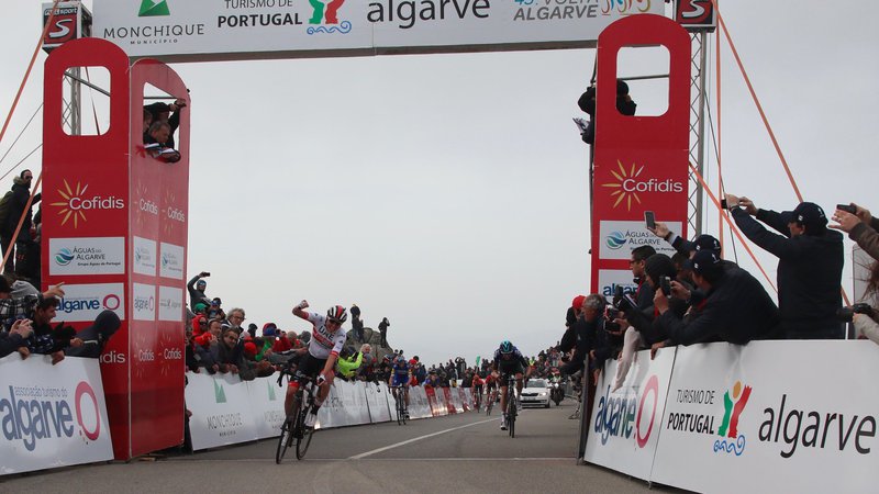 Fotografija: Tadej Pogačar je zmagal na Portugalskem. FOTO: Volta Ao Algarve