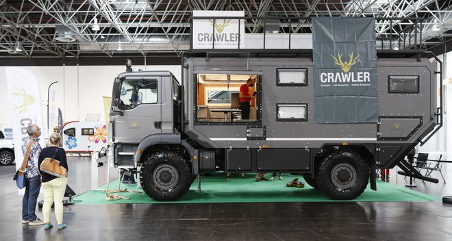 Eden od posebnežev je terenski avtodom znamke Crawler na osnovi Manovega tovornjaka.<br />
Foto Caravan Salon