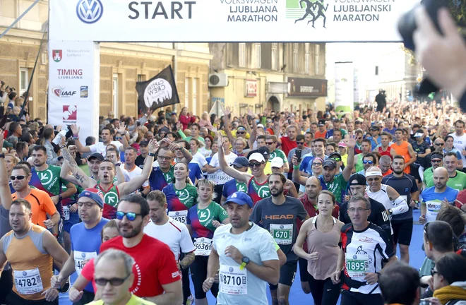 Letošnji maraton po Ljubljani bo precej drugačen od prejšnjih. FOTO: Roman Šipić/Delo