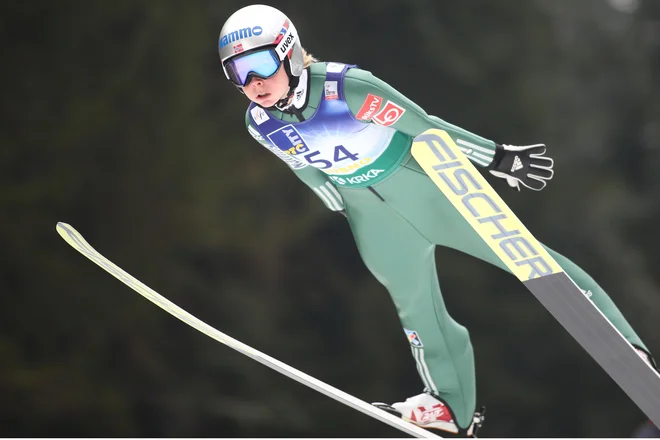 Maren Lundby je zmagala četrtič zapored. FOTO: Tomi Lombar/Delo