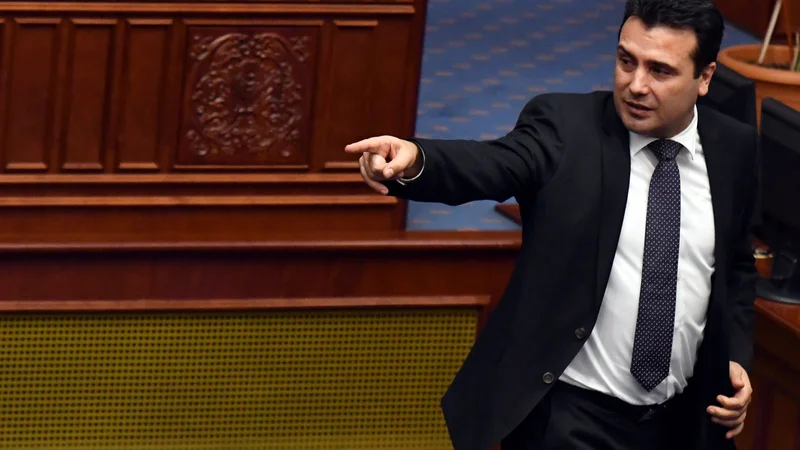 Fotografija: Makedonski premier Zoran Zaev je dobil avstrijsko odlikovanje zaradi zgodovinskega uspeha pri reševanju skoraj tridesetletnega spora z Grčijo. Foto: Reuters