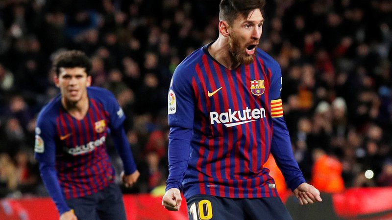 Fotografija: Lionel Messi trese mreže kot za stavo, toda nazadnje je to zadostovalo le za točko Barcelone v domači tekmi z Valencio. FOTO: Reuters