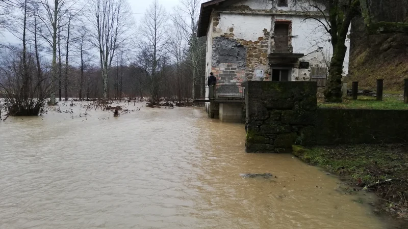 Fotografija: Poplave v Ilirski Bistrici FOTO: PU Koper