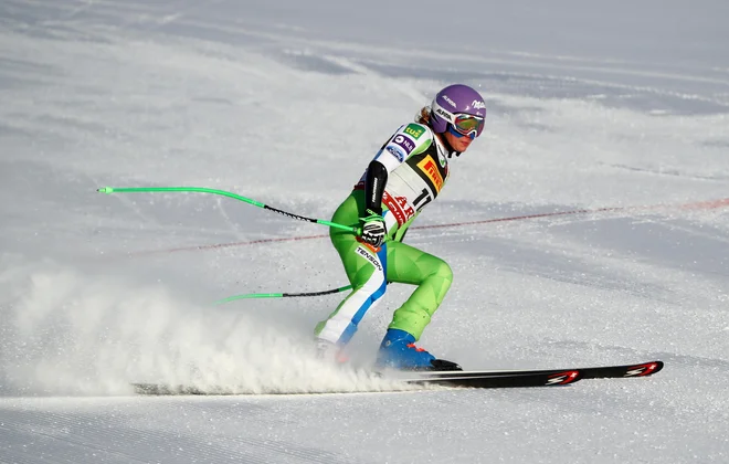 Ilka Štuhec je uvodno tekmo končala na osmem mestu. FOTO: Reuters