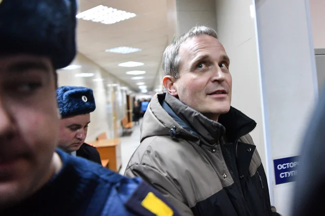 Dennis Christensen je dobil šest let zapora v državi pod dolgoletnim oblastnim škornjem čedalje bolj avtoritarnega predsednika Vladimirja Putina. Foto AFP