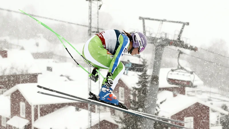 Fotografija: Ilka Štuhec je pred nedeljskim klasičnim smukom spet prava. FOTO: Christian Hartmann/Reuters